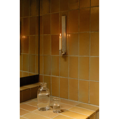 Ornament Candle Holder - Stainless Steel, Long