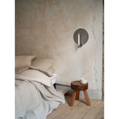 Ornament Candle Holder - Stainless Steel, Round