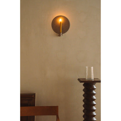 Ornament Candle Holder - Stainless Steel, Round