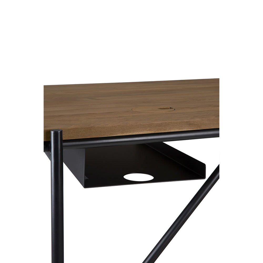 Oscar Desk - Teak, With Cable Management