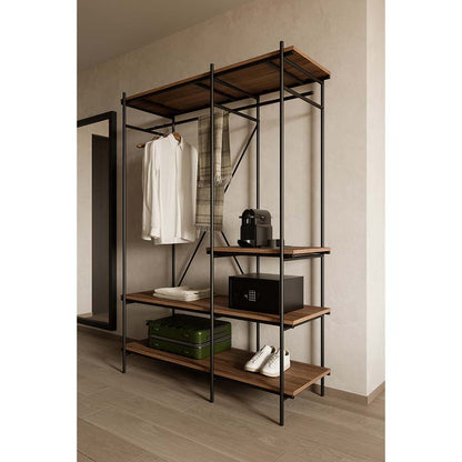 Oscar Hanging Rack - Brown Teak