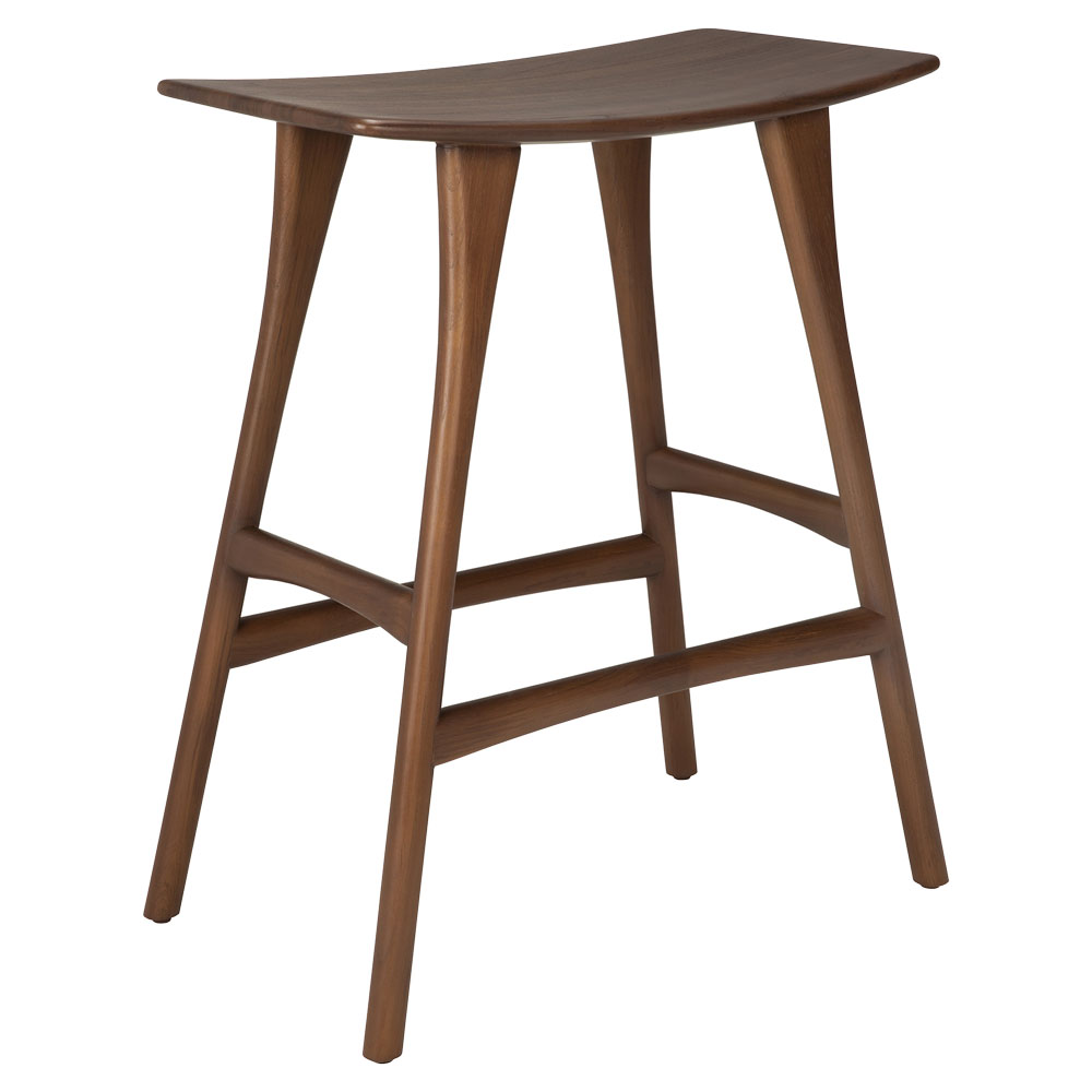 Osso Counter Stool - Brown Teak