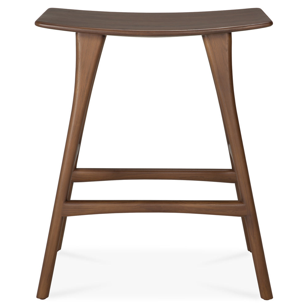 Osso Counter Stool - Brown Teak