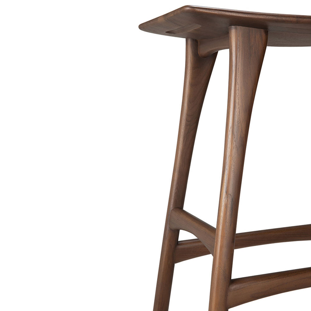 Osso Counter Stool - Brown Teak