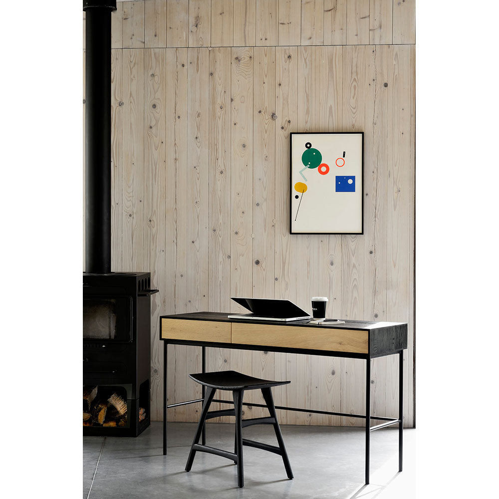 Osso Stool - Black Oak