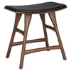 Black Leather, Brown Teak
