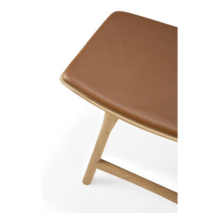 Osso Stool - Oak, Cognac Leather