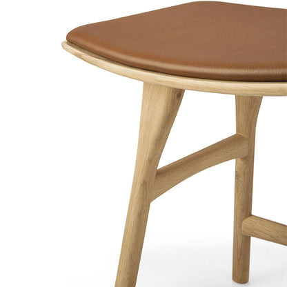 Osso Stool - Oak, Cognac Leather
