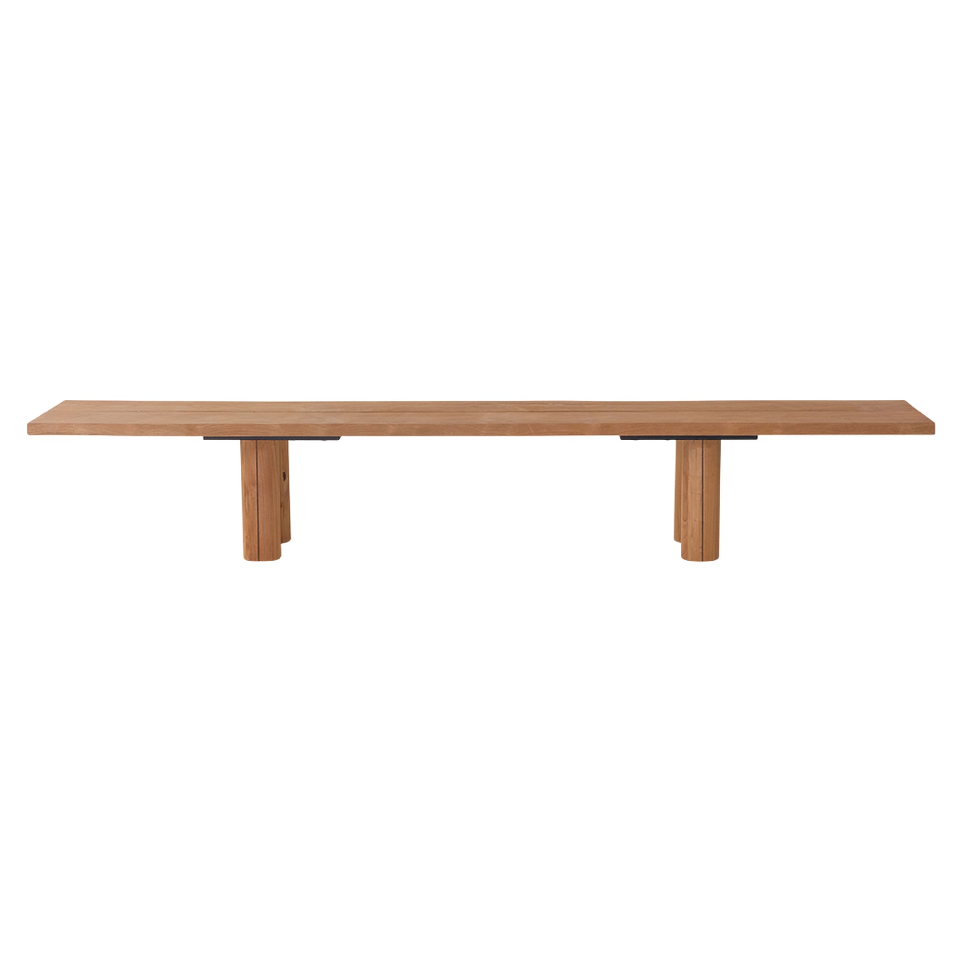 Otranto Bench - Teak, Round Legs – Rouse Home