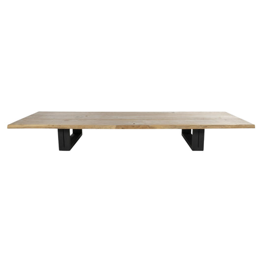 Otranto Coffee Table - Teak, Black Aluminum Base