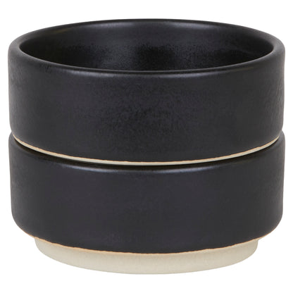 Otto Ceramic Bowls Set of Two - Black, Small
