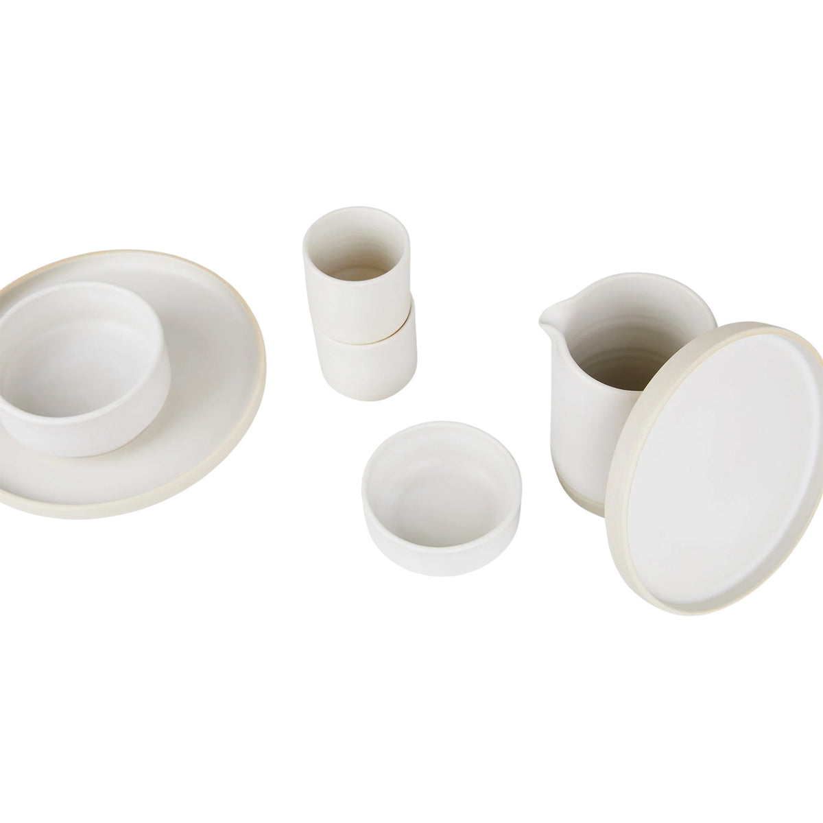 Otto Ceramic Bowls Set of Two - Natural, Medium