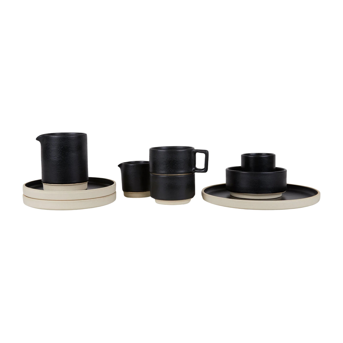 Otto Ceramic Jug - Black, Medium