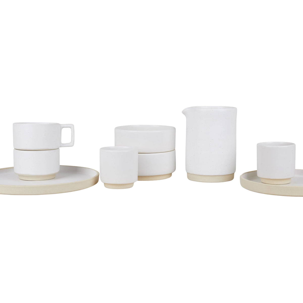 Otto Ceramic Jug - White, Large