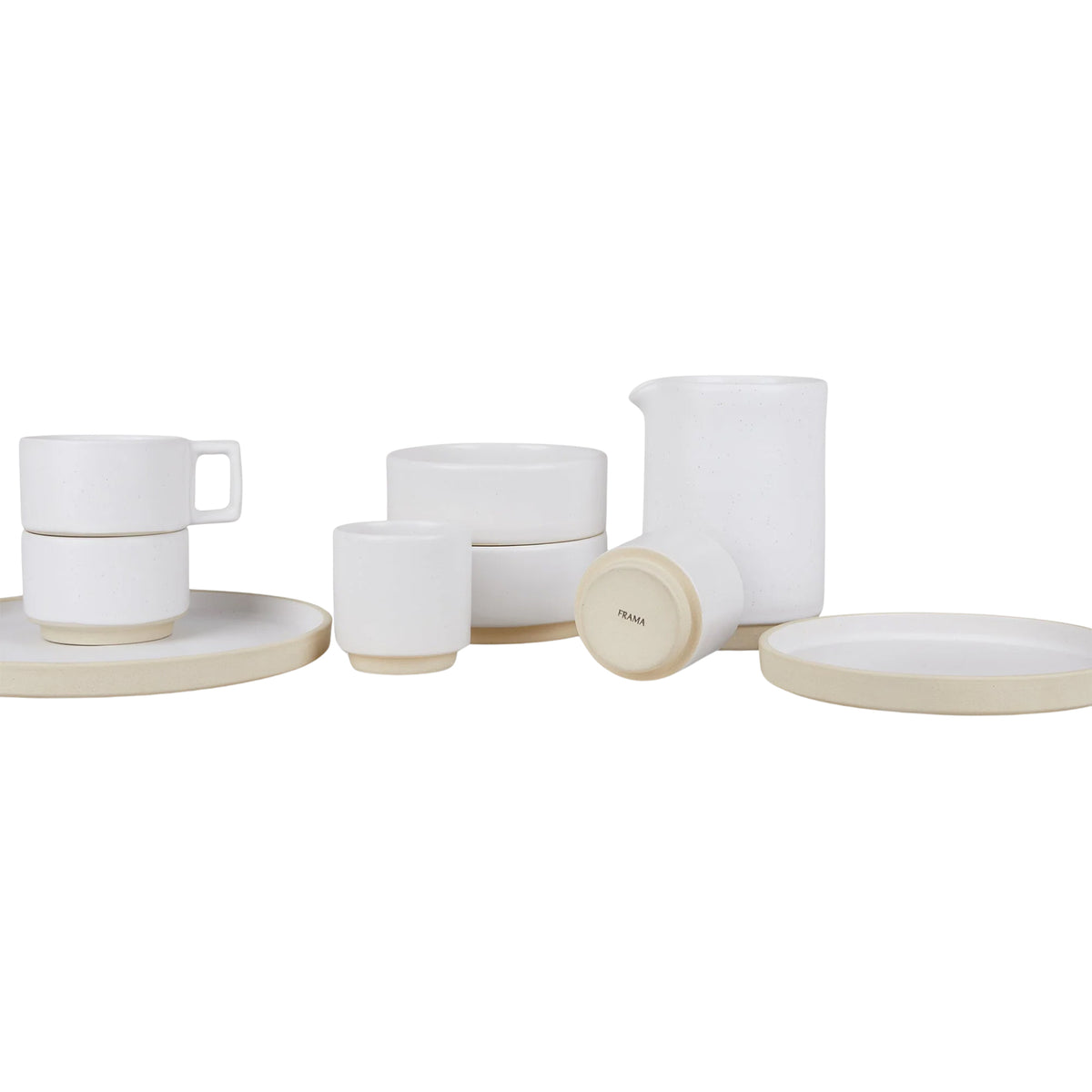Otto Ceramic Jug - White, Small