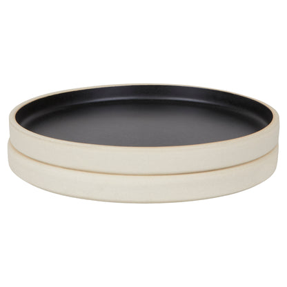 Otto Ceramic Plate Set of Two - Black, Small
