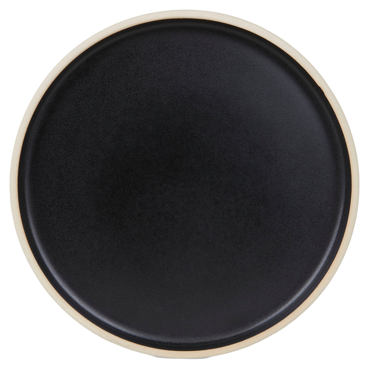 Otto Ceramic Plate Set of Two - Black, Small