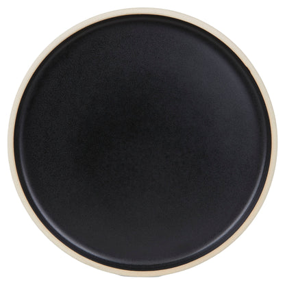 Otto Ceramic Plate Set of Two - Black, Small
