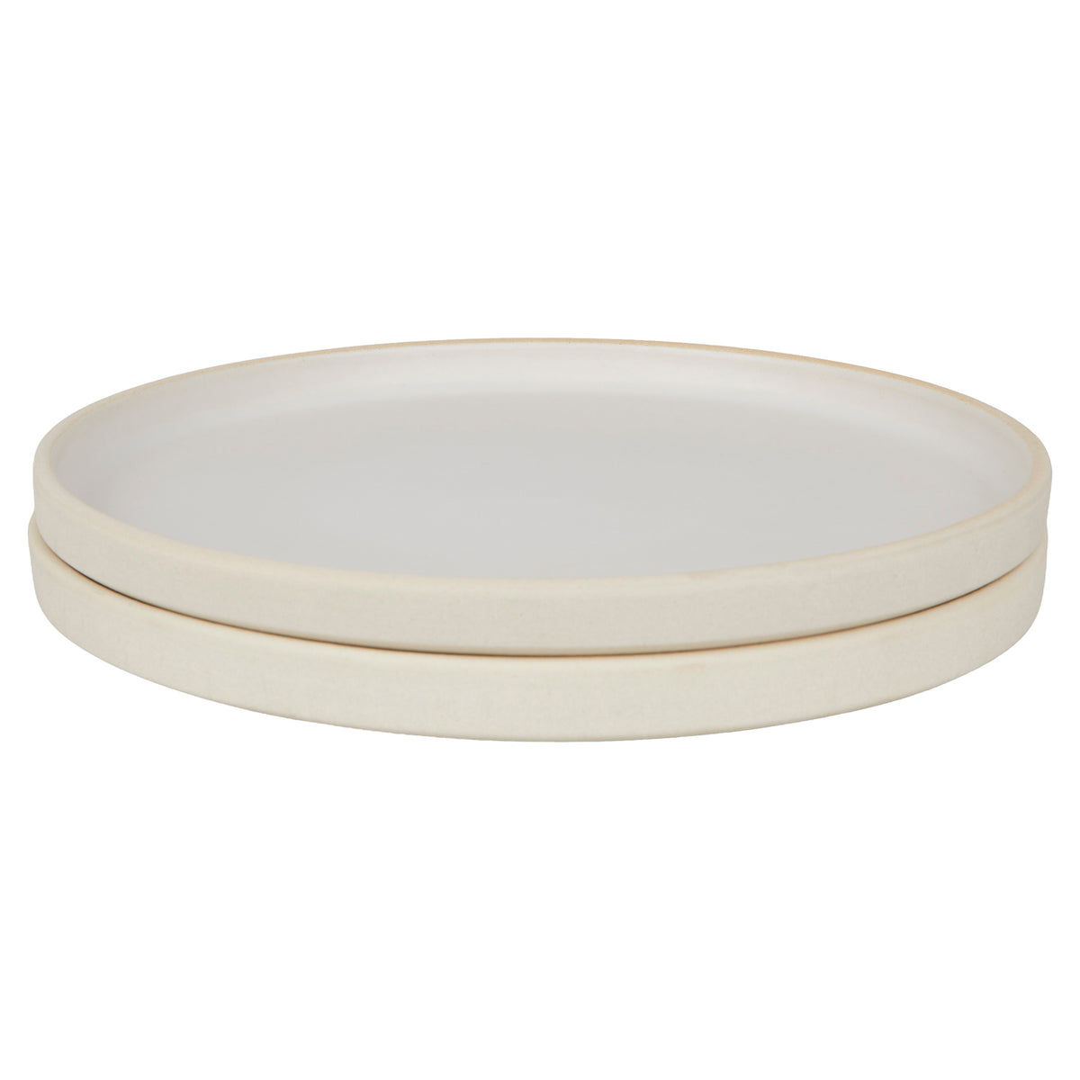 Otto Ceramic Plate Set of Two - Natural, Large