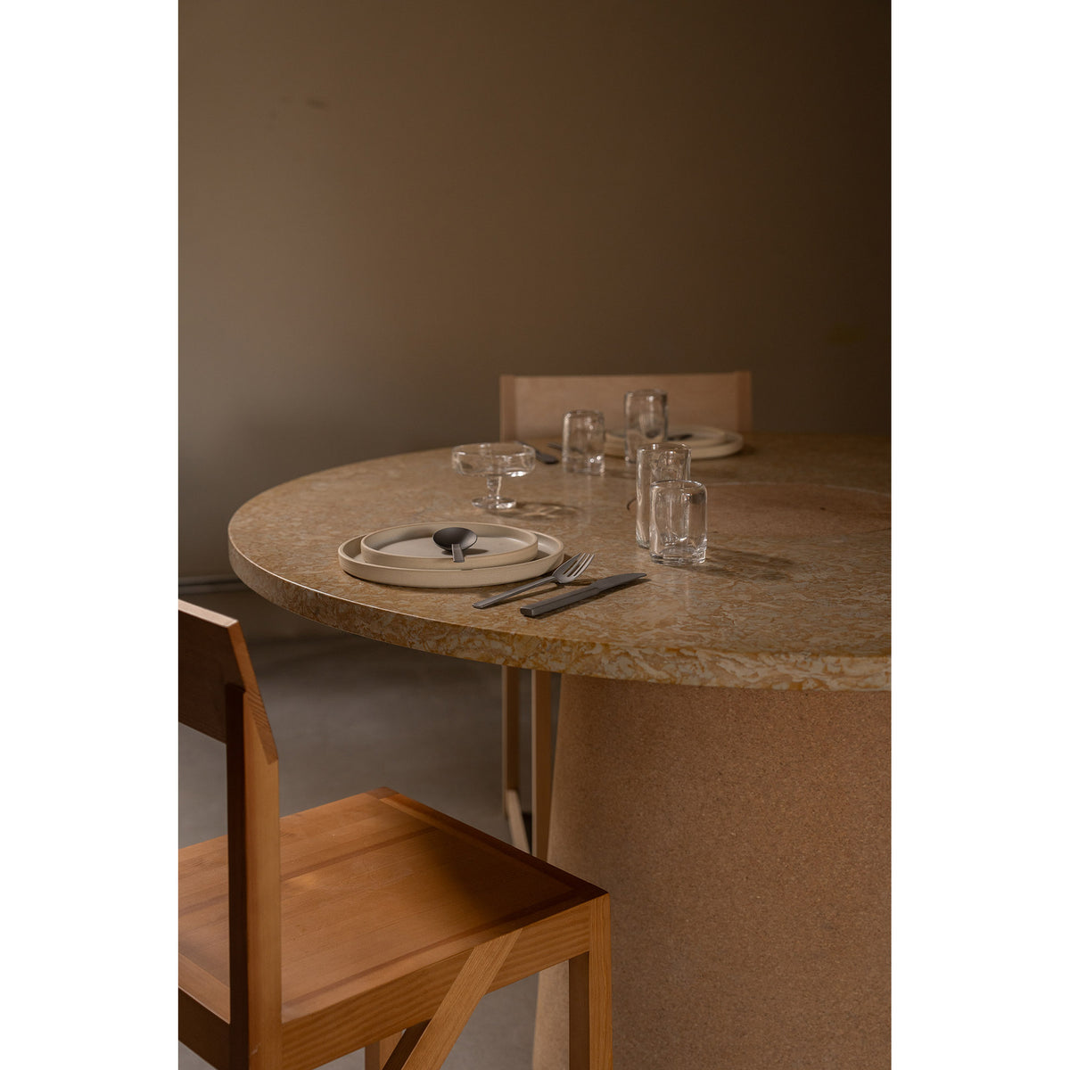 Otto Ceramic Plate Set of Two - Natural, Small