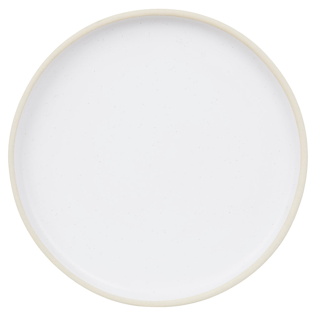 Otto Ceramic Plate Set of Two - White, Large