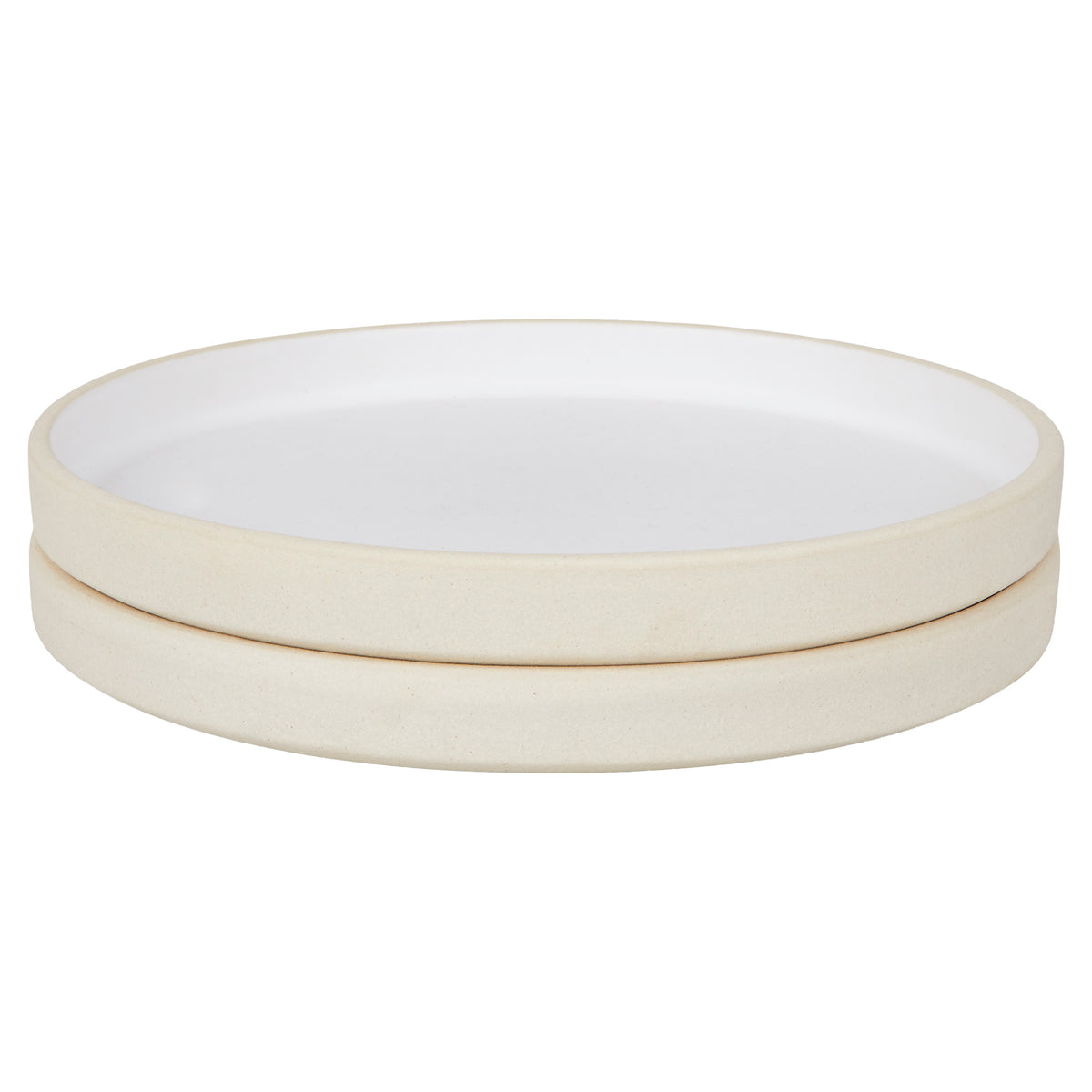 Otto Ceramic Plate Set of Two - White, Small