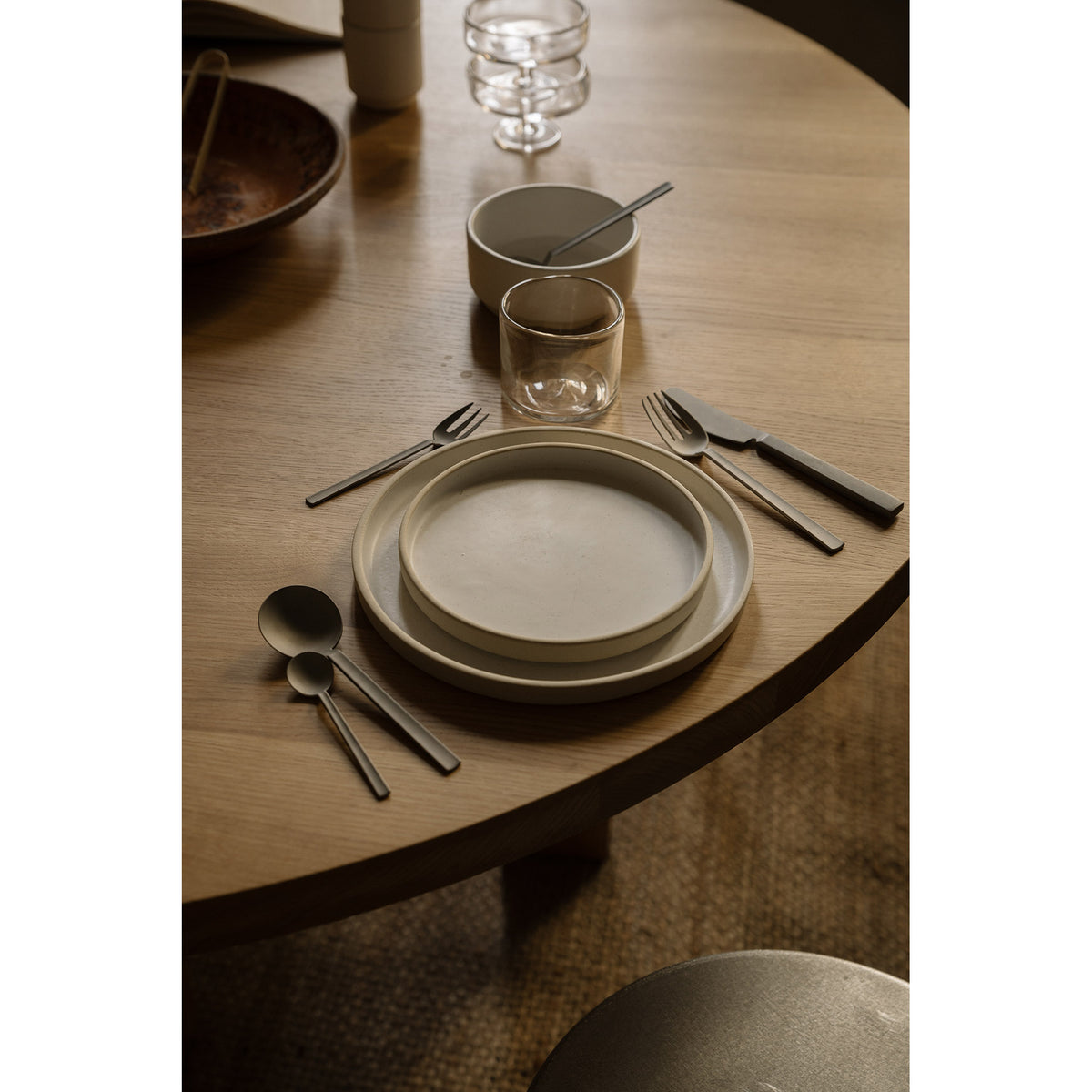 Otto Ceramic Plate Set of Two - White, Small