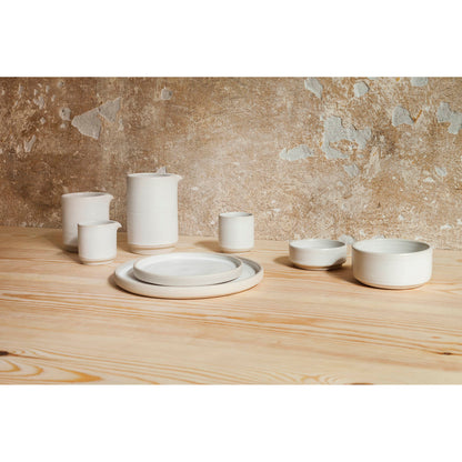 Otto Ceramic Plate Set of Two - White, Small