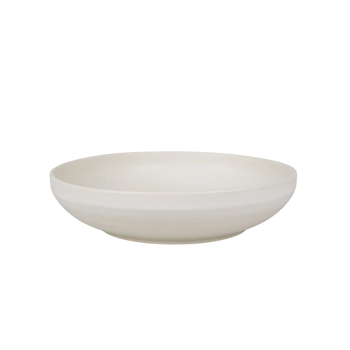 Otto Ceramic Shallow Bowl - Natural, Large