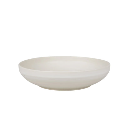 Otto Ceramic Shallow Bowl - Natural, Large