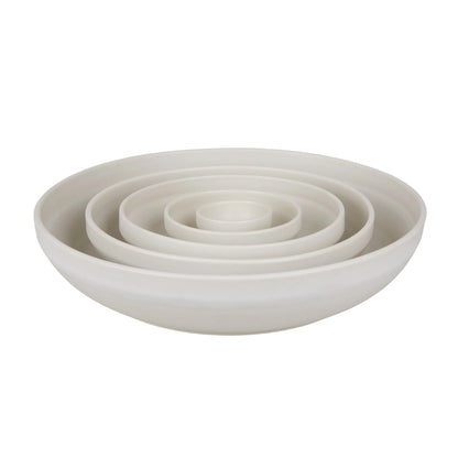 Otto Ceramic Shallow Bowl - Natural, Large