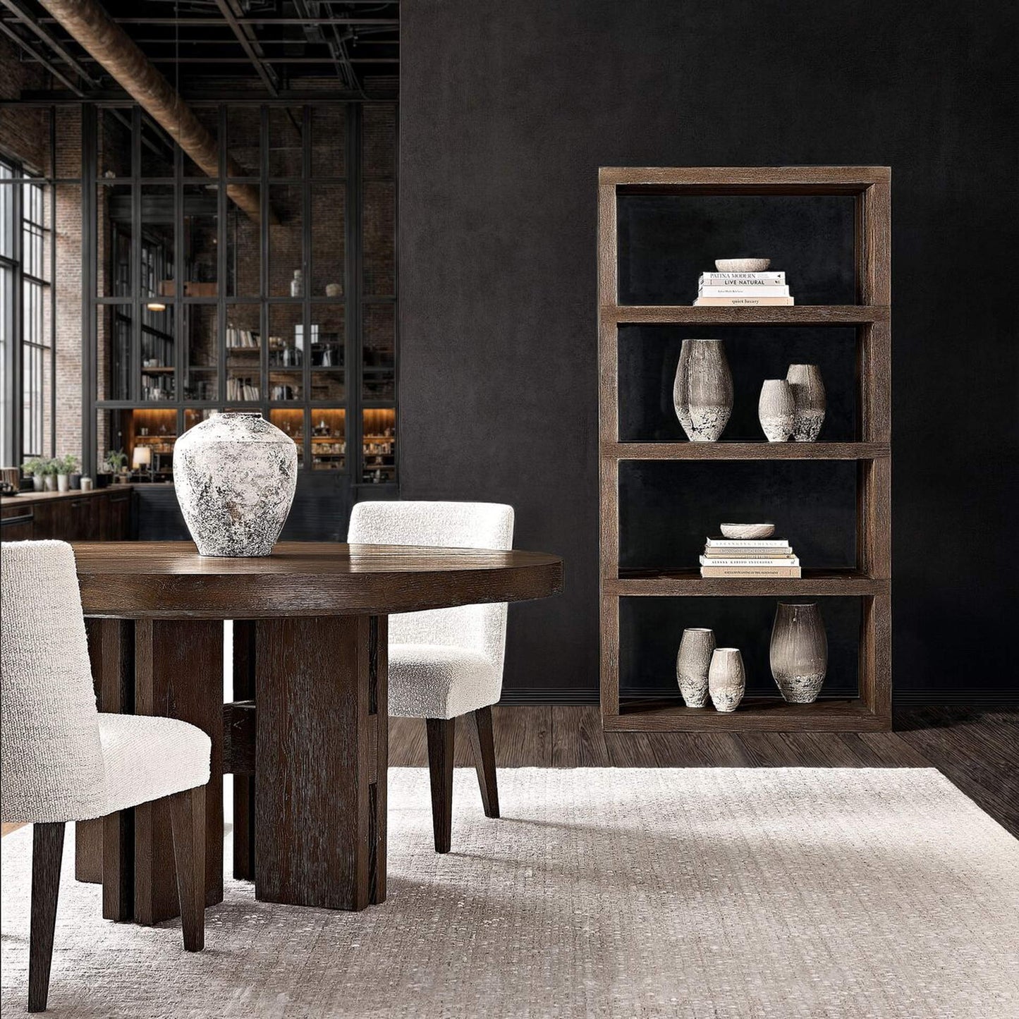 Outline Round Extendable Dining Table