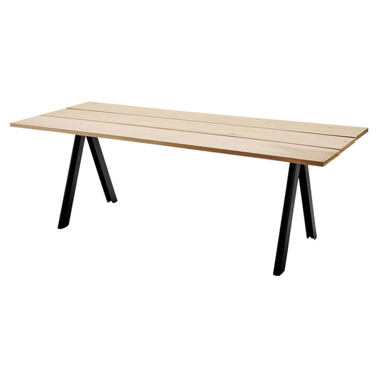 Overlap Outdoor Dining Table - Anthracite Black