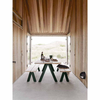 Overlap Outdoor Dining Table - Hunter Green