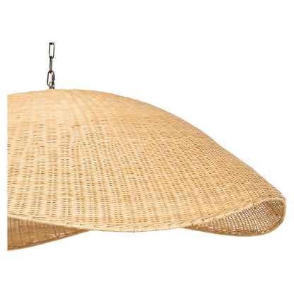 Overscale Woven Rattan Pendant - Natural Rattan