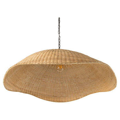 Overscale Woven Rattan Pendant - Natural Rattan