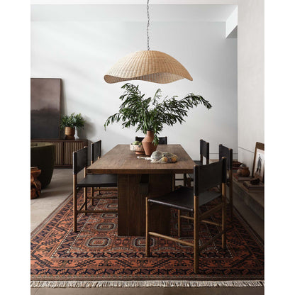 Overscale Woven Rattan Pendant - Natural Rattan