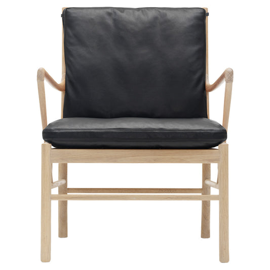 OW149 Lounge Colonial Chair - Leather Thor 301, Oak Soap