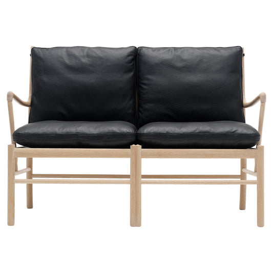 OW449-2 Colonial Sofa - Leather Sif 98, Oak White Oil