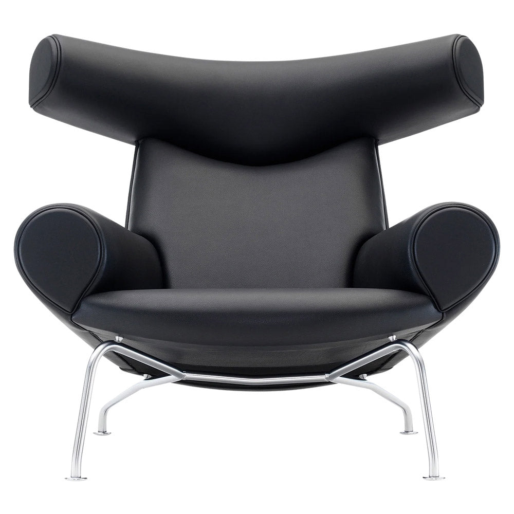 Ox Lounge Chair - 88 Black Primo Leather
