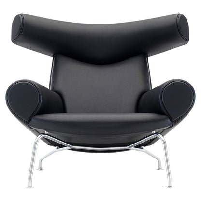 Ox Lounge Chair - 88 Black Primo Leather
