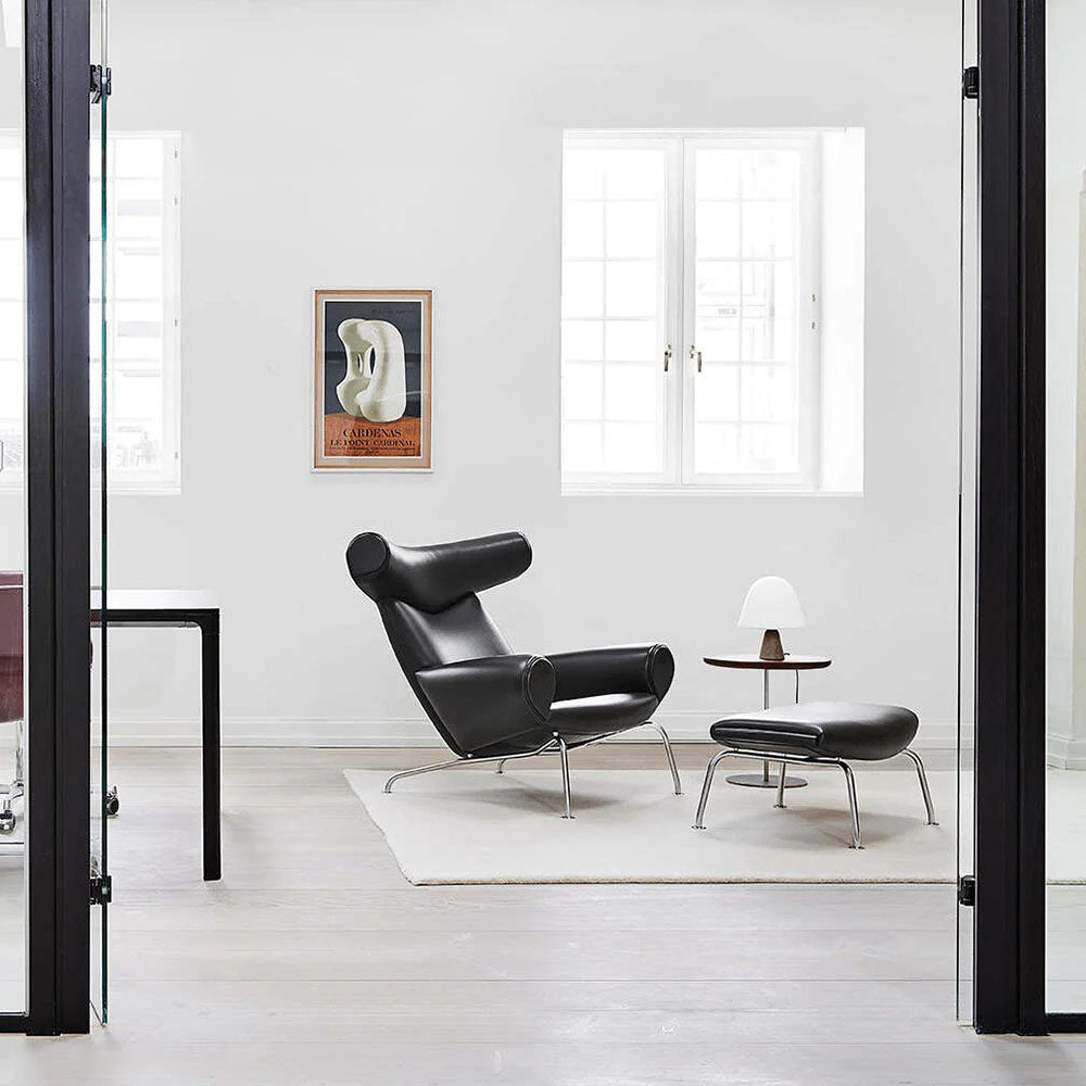 Ox Lounge Chair - 88 Black Primo Leather