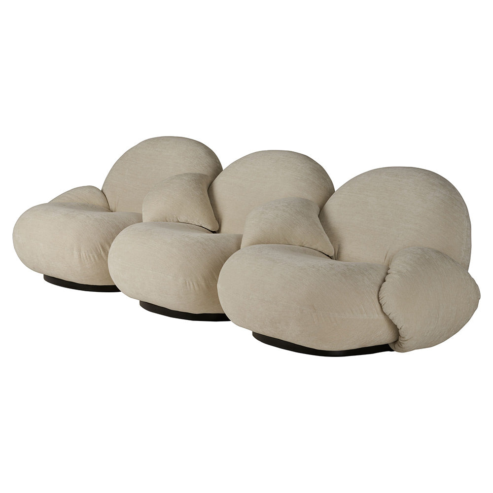 Pacha Fully Upholstered 3 Seater Sofa With Armrests Including Middle Armrest