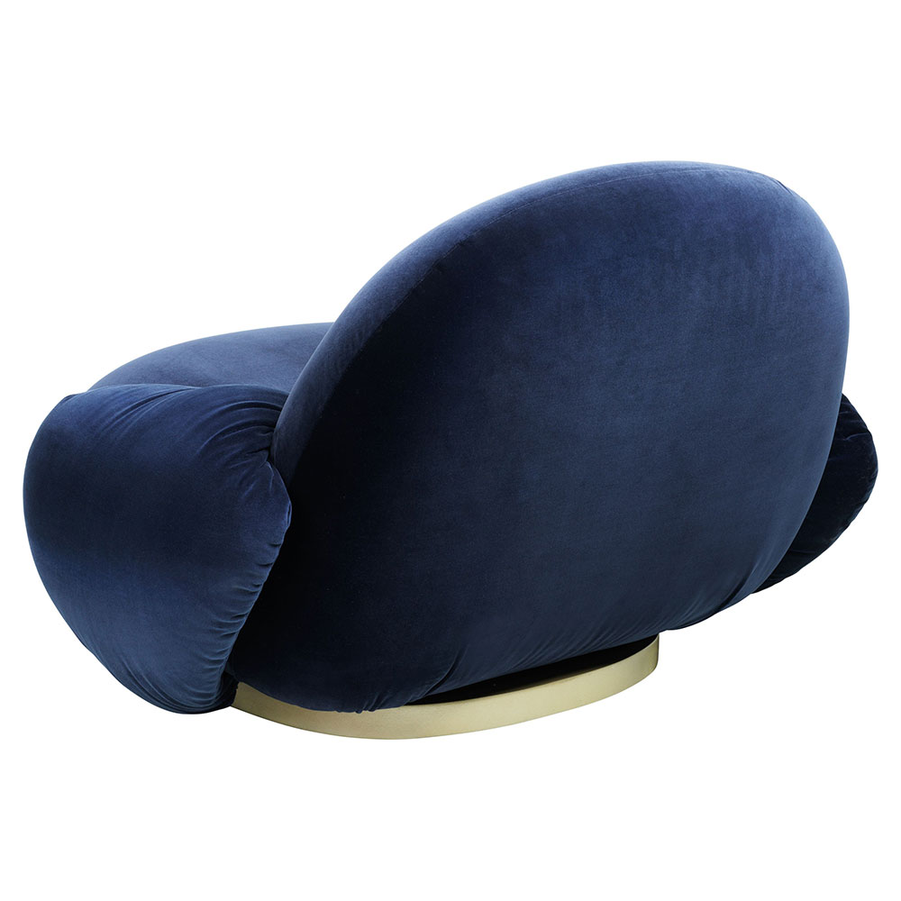 Pacha Fully Upholstered Lounge Chair With Armrest - Fixed Base