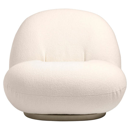 Quick Ship Pacha Lounge Chair - Harp 024, Pearl Gold Returning Swivel Base