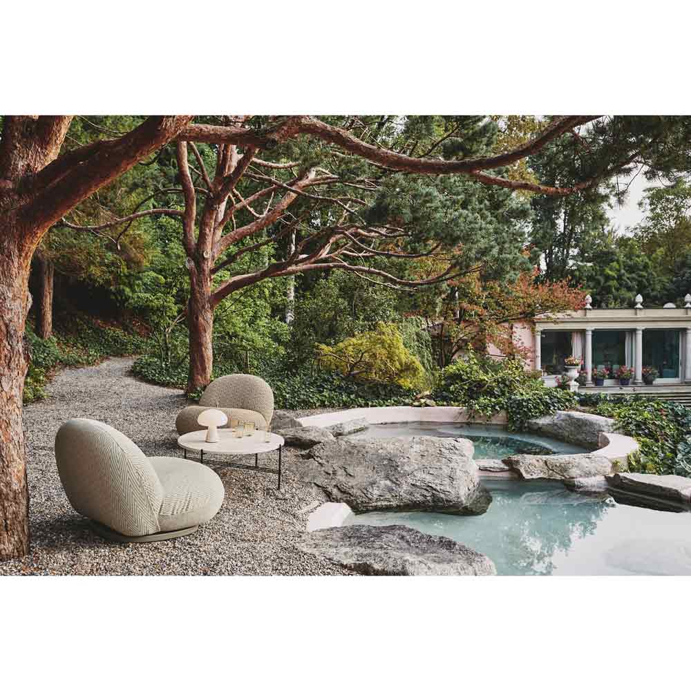 Quick Ship Pacha Outdoor Lounge Chair - Dedar Chevron 008