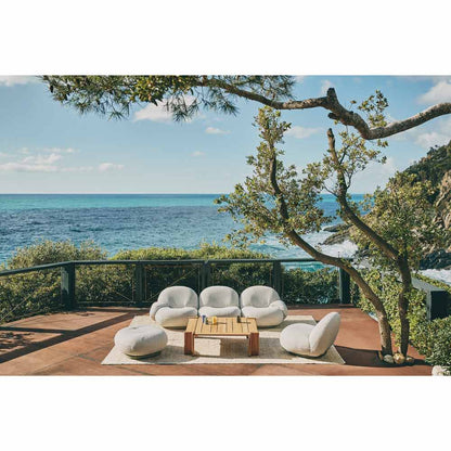 Quick Ship Pacha Outdoor Lounge Chair - Dedar Chevron 008