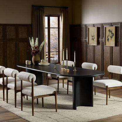 Paden Dining Table - Aged Black Acacia
