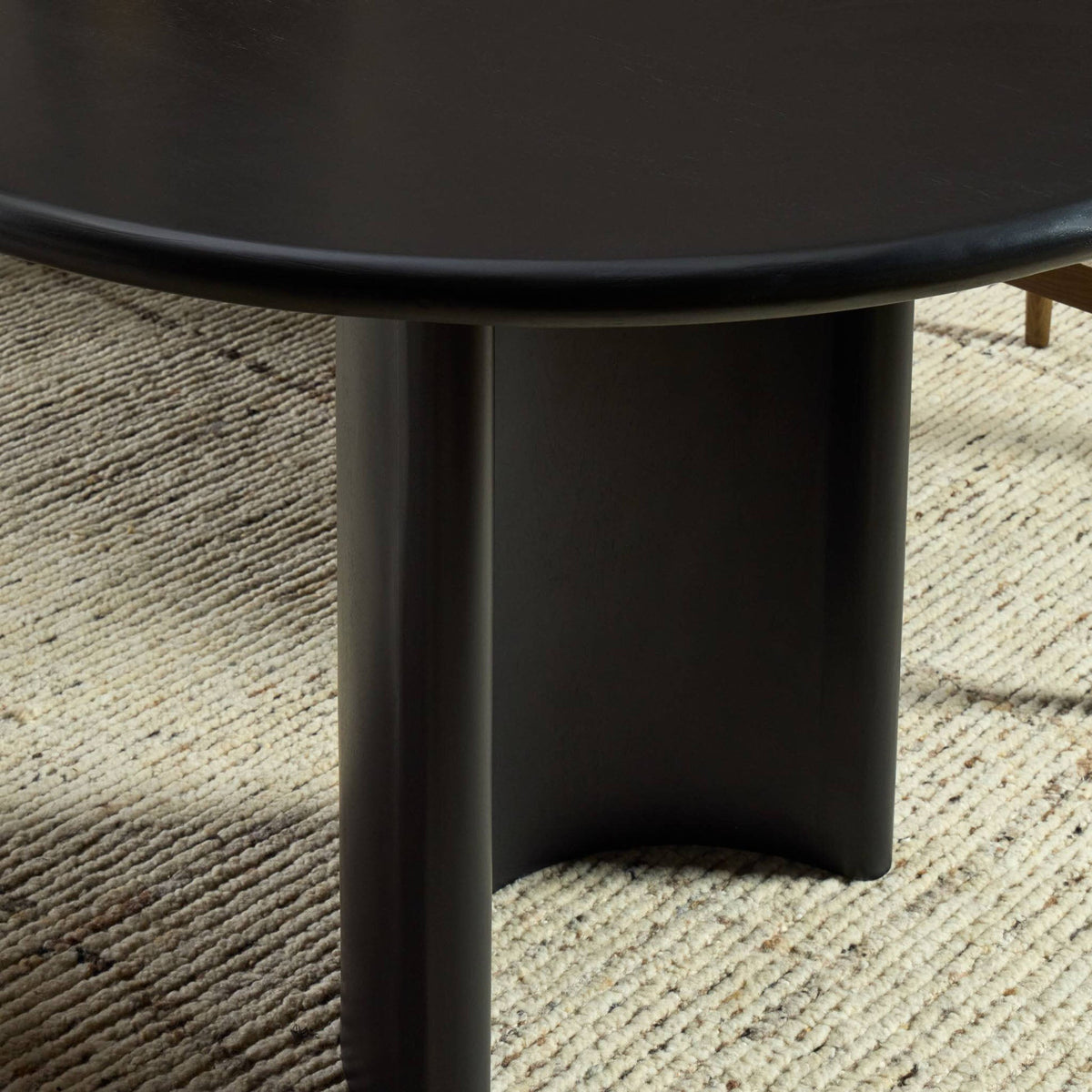 Paden Dining Table - Aged Black Acacia