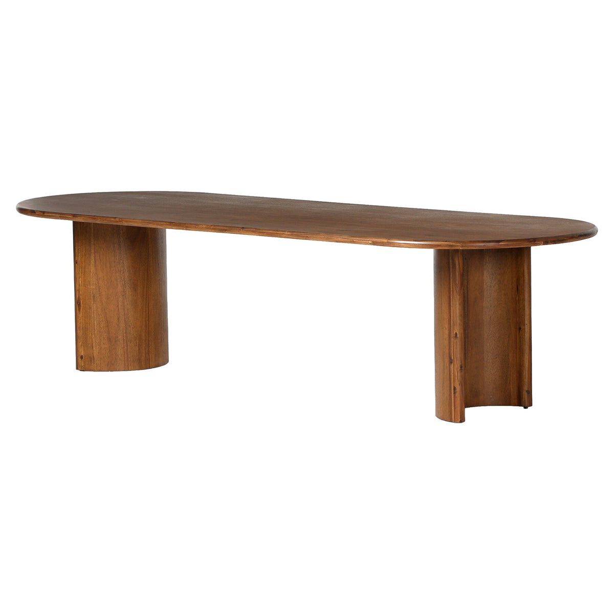 Paden Dining Table - Seasoned Brown Acacia